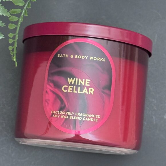BBW Wine Cellar Bath & Body Works 3 Wick Candle - Picture 4 of 10
